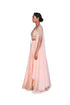 Peach and Pink Bustier and Skirt with Organza Throw
